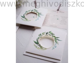 Kép 3/5 - Greenery esküvői meghívó