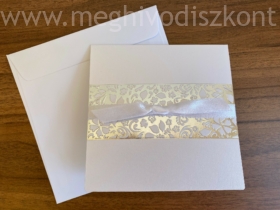 Kép 2/8 - Gyémánt Ragyogás esküvői meghívó és borítékja
