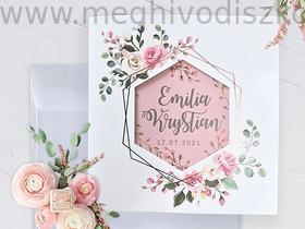 Kép 1/5 - Sakura esküvői meghívó