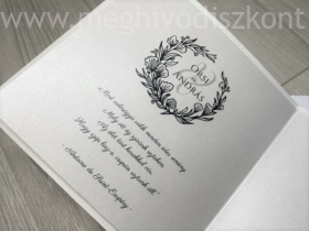 Kép 7/9 - Zúzmara esküvői meghívó nyomtatott betétlapjának bal oldala
