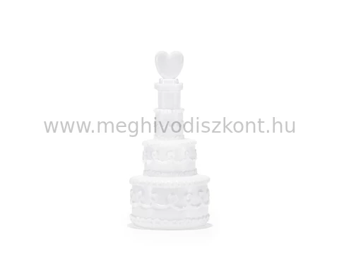 Torta formájú esküvői buborékfújó
