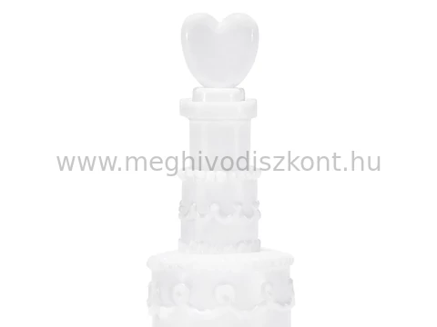 Torta formájú esküvői buborékfújó